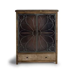 Wohnen Highboards|Vitrinen<Design Highboard mit Glas Metalltüren - Everton