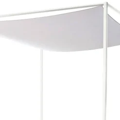 Wohnen Betten<Design Himmelbett in Eiche Natur & Weiß - Risa