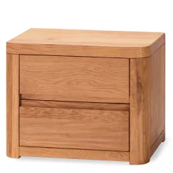 Wohnen Betten<Design Himmelbett in Eiche Natur & Weiß - Risa