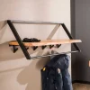 Wohnen Garderoben<Design Hängegarderobe aus Metall und Holz - Nics