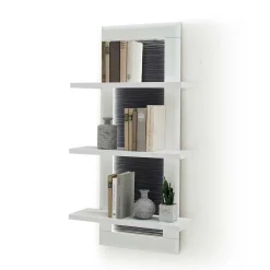Wohnen Regale<Design Hängeregal in Weiß & Anthrazit - Hazime