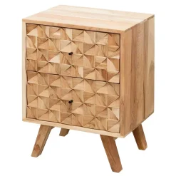 Wohnen Kommoden<Design Holz Nachtkommode aus Akazie - Liniavo