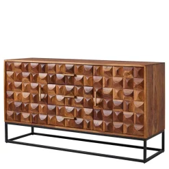 Wohnen Sideboards<Design Holz Sideboard mit Bügelgestell - Rusty