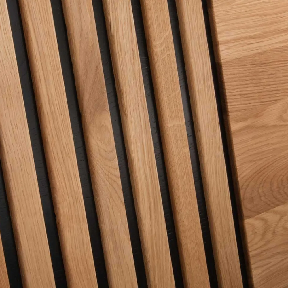 Wohnen Betten<Design Holzbett aus Wildeiche Massivholz - Manarola I