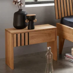 Wohnen Betten<Design Holzbett aus Wildeiche Massivholz - Manarola I
