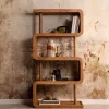 Wohnen Regale<Design Holzregal aus Akazie Massivholz - Selrito