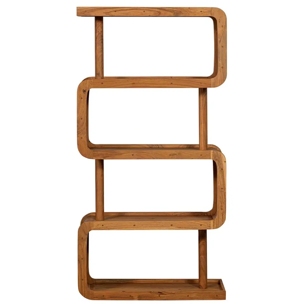Wohnen Regale<Design Holzregal aus Akazie Massivholz - Selrito