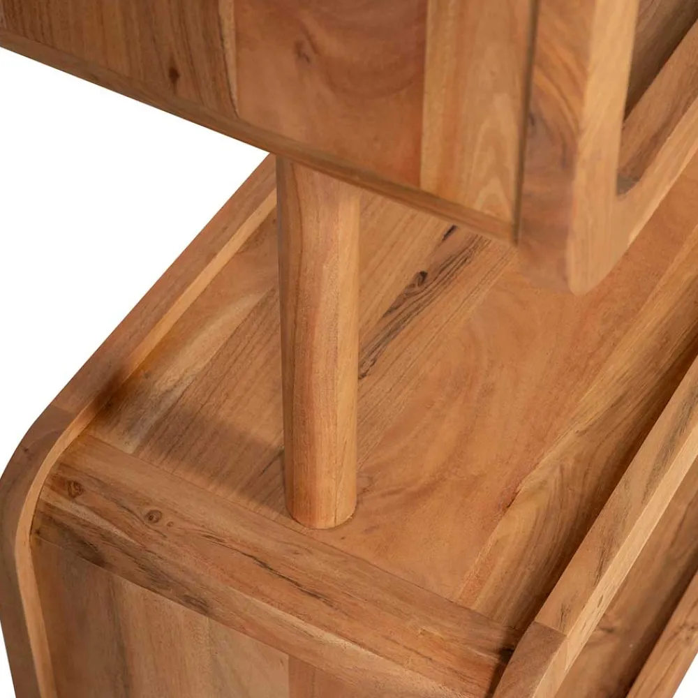 Wohnen Regale<Design Holzregal aus Akazie Massivholz - Selrito
