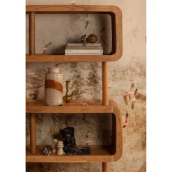 Wohnen Regale<Design Holzregal aus Akazie Massivholz - Selrito