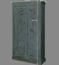 Wohnen Schränke<Design Holzschrank in Türkis - Francys