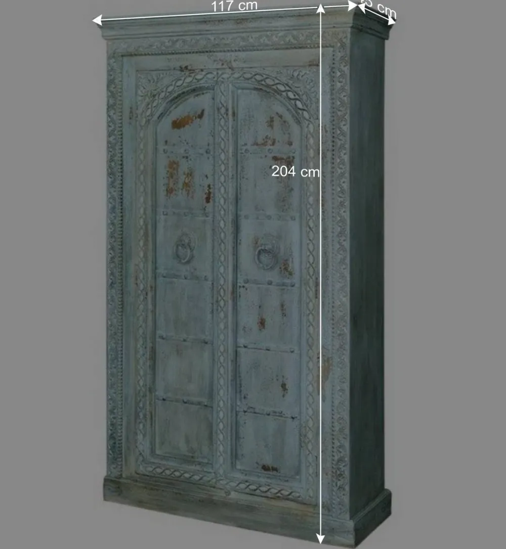 Wohnen Schränke<Design Holzschrank in Türkis - Francys