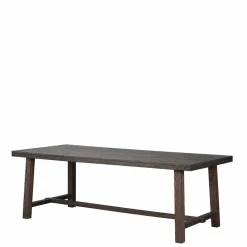 Wohnen Tische<Design Holztisch aus Eiche dunkel lackiert und gebürstet - Vedraza