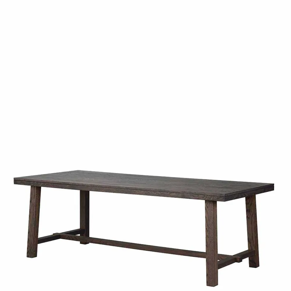 Wohnen Tische<Design Holztisch aus Eiche dunkel lackiert und gebürstet - Vedraza