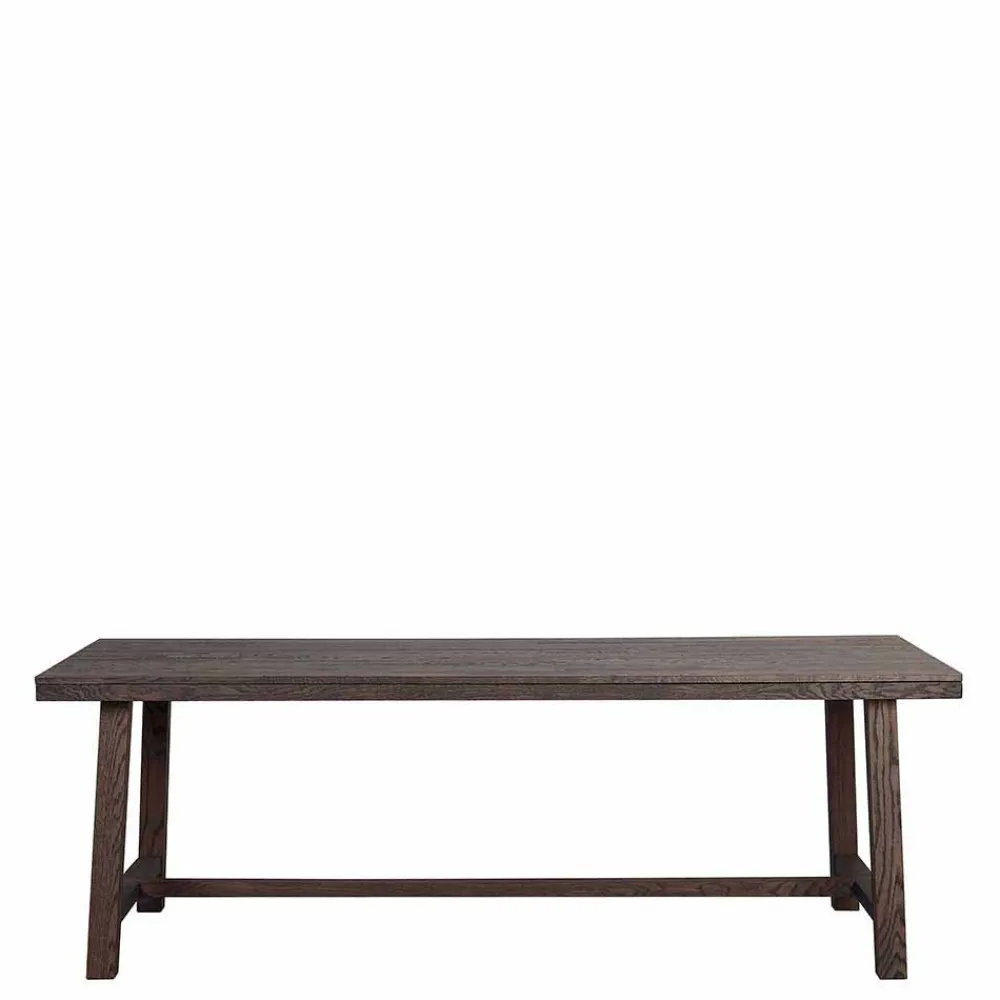 Wohnen Tische<Design Holztisch aus Eiche dunkel lackiert und gebürstet - Vedraza