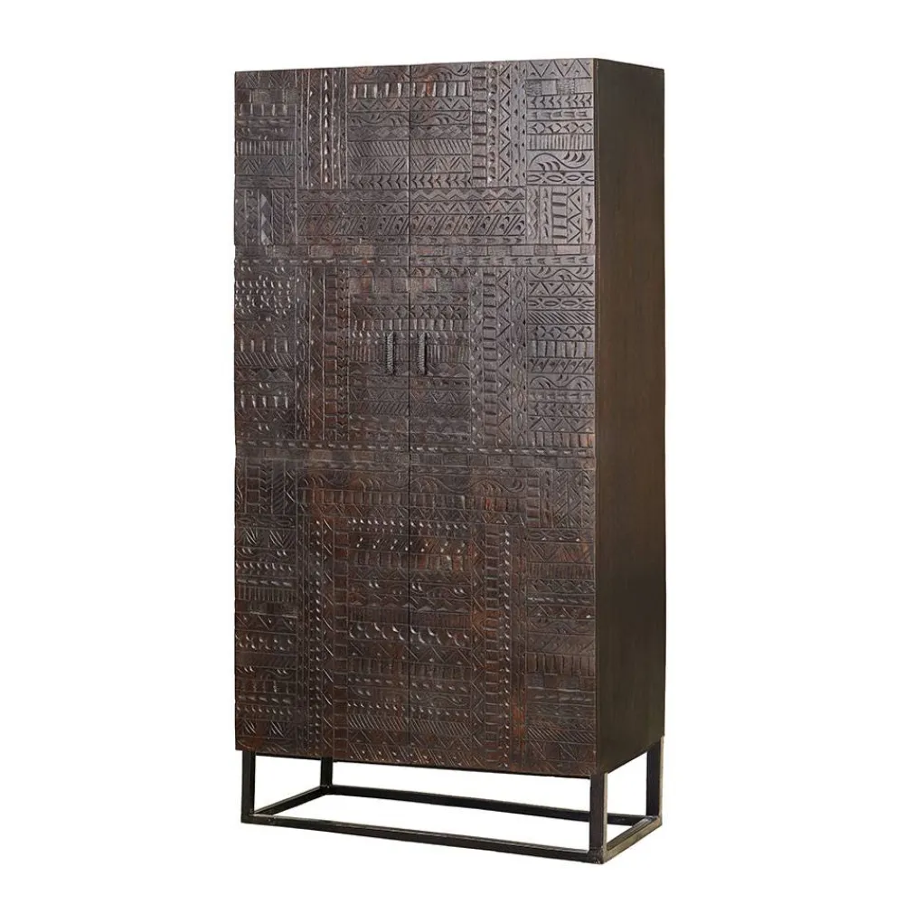 Wohnen Kleiderschränke<Design Kleiderschrank in Walnuss Braun - Solu
