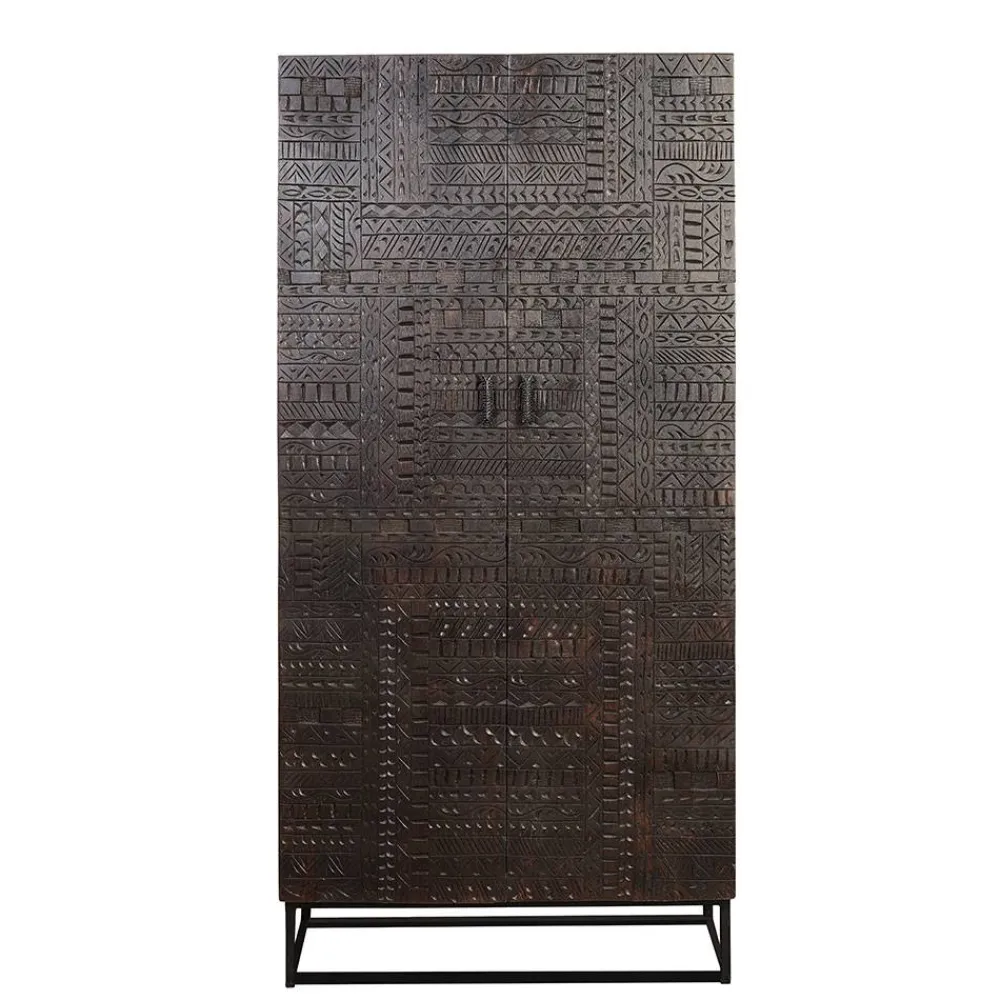 Wohnen Kleiderschränke<Design Kleiderschrank in Walnuss Braun - Solu