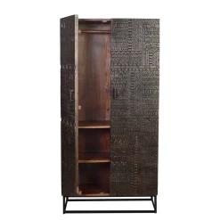Wohnen Kleiderschränke<Design Kleiderschrank in Walnuss Braun - Solu