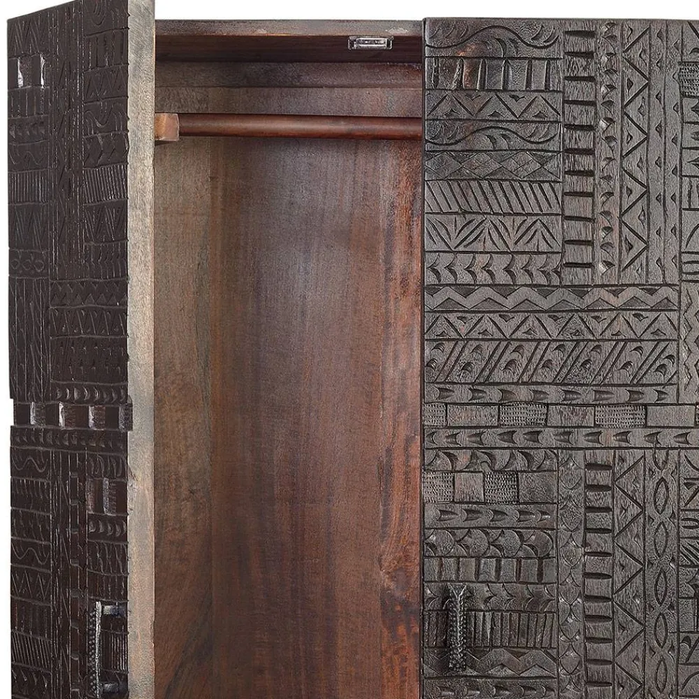 Wohnen Kleiderschränke<Design Kleiderschrank in Walnuss Braun - Solu