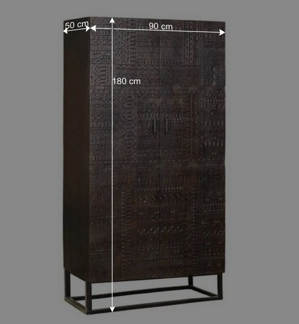 Wohnen Kleiderschränke<Design Kleiderschrank in Walnuss Braun - Solu