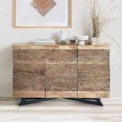 Wohnen Sideboards<Design Kombi-Kommode aus Massivholz - Merlan