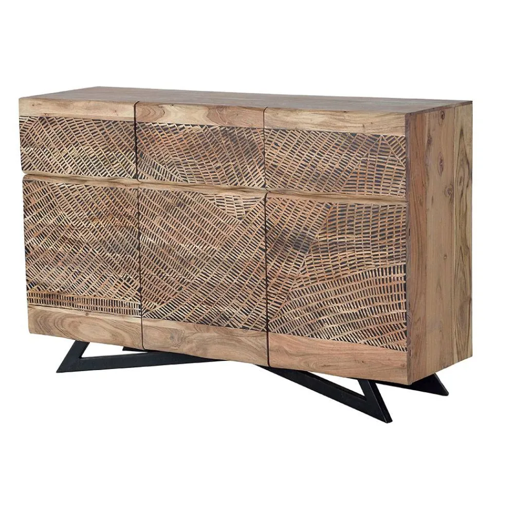 Wohnen Sideboards<Design Kombi-Kommode aus Massivholz - Merlan