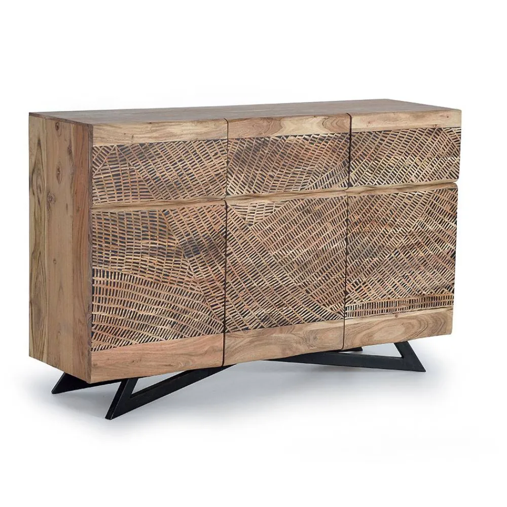 Wohnen Sideboards<Design Kombi-Kommode aus Massivholz - Merlan