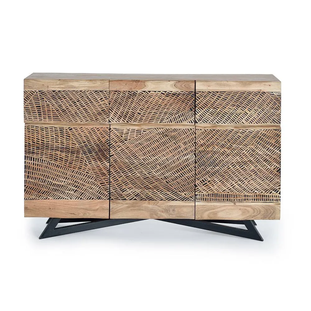 Wohnen Sideboards<Design Kombi-Kommode aus Massivholz - Merlan