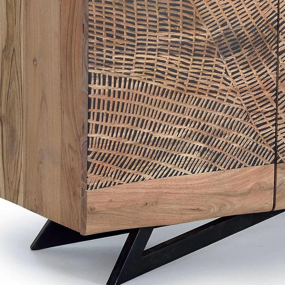 Wohnen Sideboards<Design Kombi-Kommode aus Massivholz - Merlan