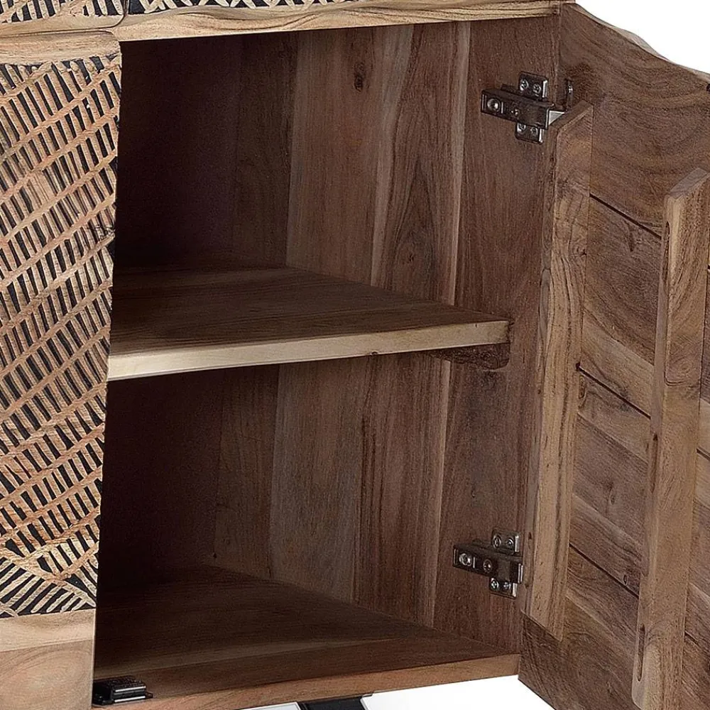 Wohnen Sideboards<Design Kombi-Kommode aus Massivholz - Merlan