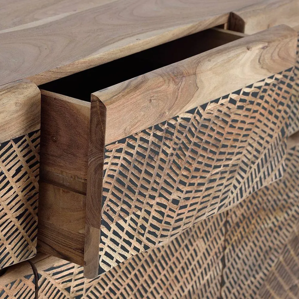 Wohnen Sideboards<Design Kombi-Kommode aus Massivholz - Merlan