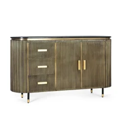 Wohnen Sideboards<Design Kombi-Kommode mit Marmorplatte - Hayato