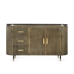 Wohnen Sideboards<Design Kombi-Kommode mit Marmorplatte - Hayato