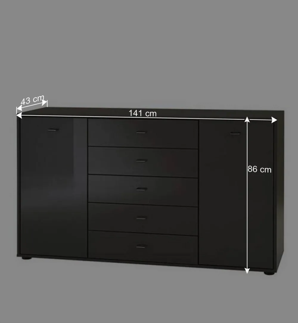 Wohnen Sideboards<Design Kommode Metallo in Graubraun