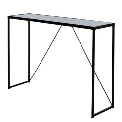 Wohnen Tische<Design Konsolentisch mit Schwarzglas Platte - Burano