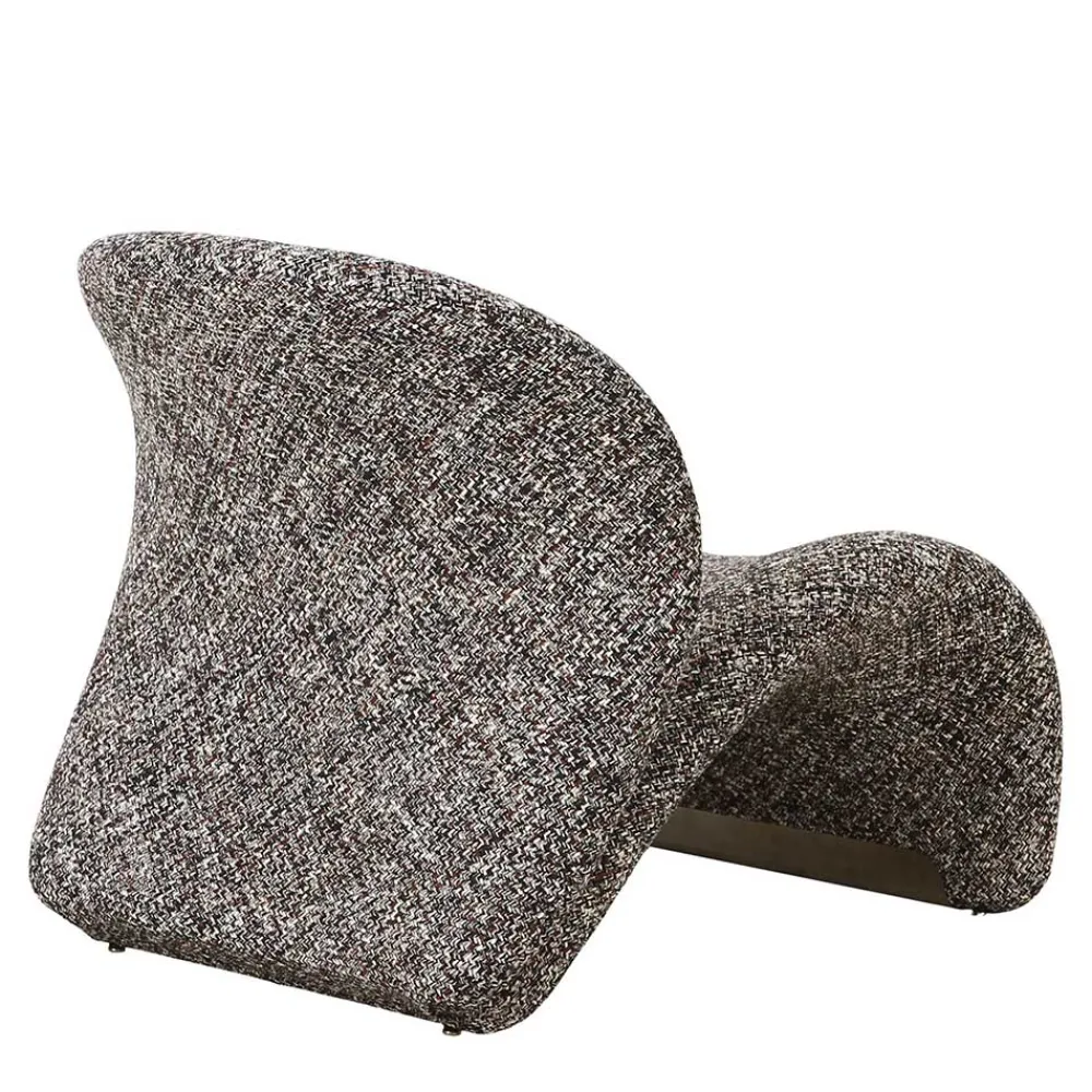 Wohnen Sessel<Design Loungesessel in Dunkelbraun meliert - Sacalobra