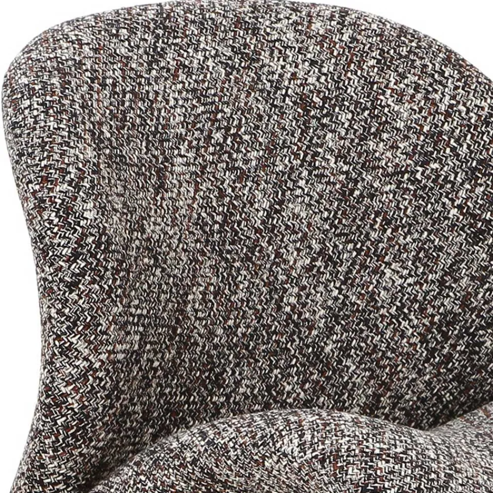Wohnen Sessel<Design Loungesessel in Dunkelbraun meliert - Sacalobra