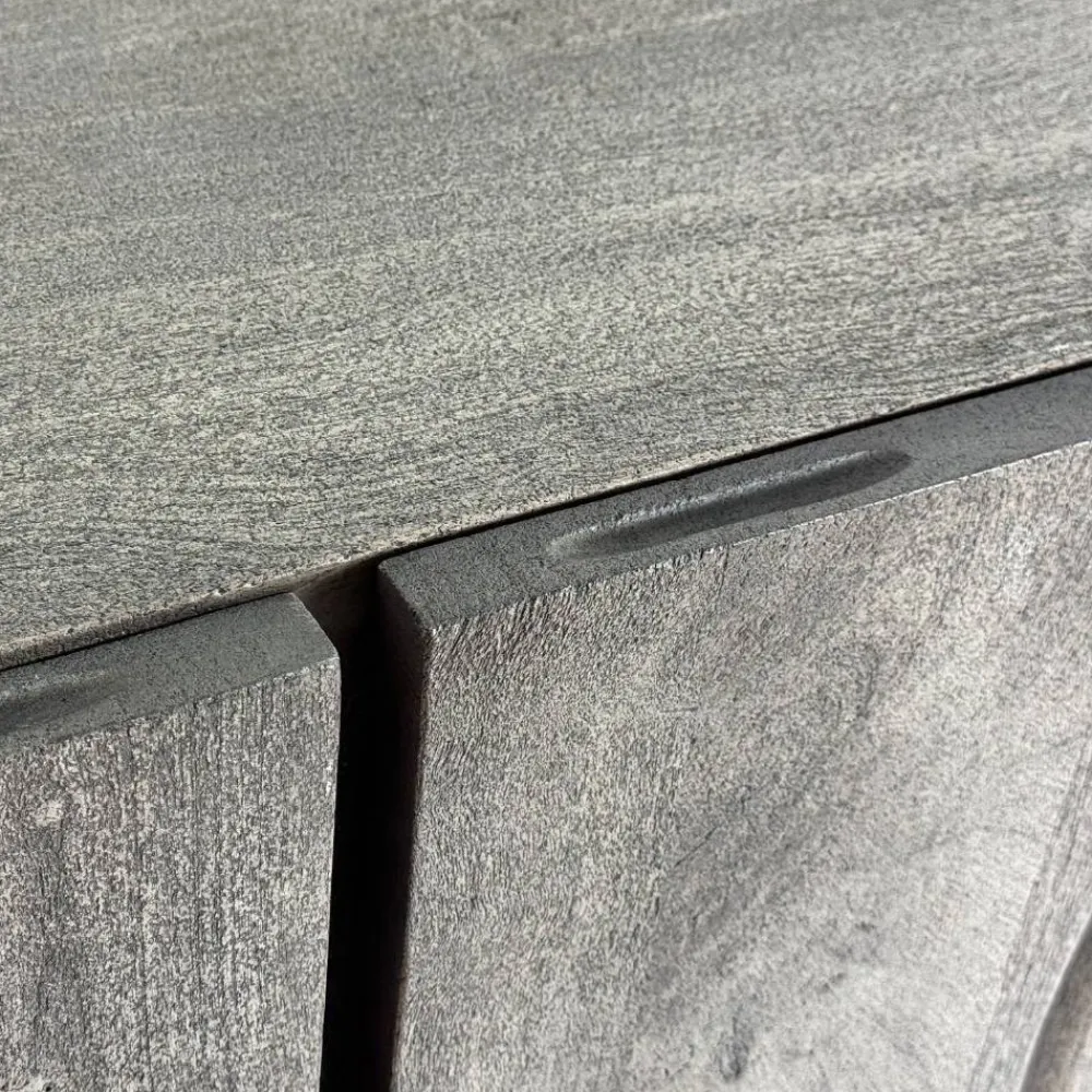 Wohnen Tv & Hifi-Möbel|Lowboards<Design Lowboard in Grau und Chrom - Vientor