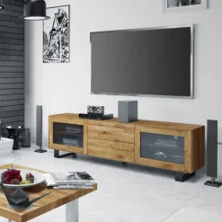 Wohnen Tv & Hifi-Möbel|Lowboards<Design Lowboard Manzey mit Glastüren