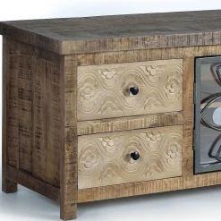 Wohnen Tv & Hifi-Möbel|Lowboards<Design Lowboard mit Glas Metalltüren - Everton