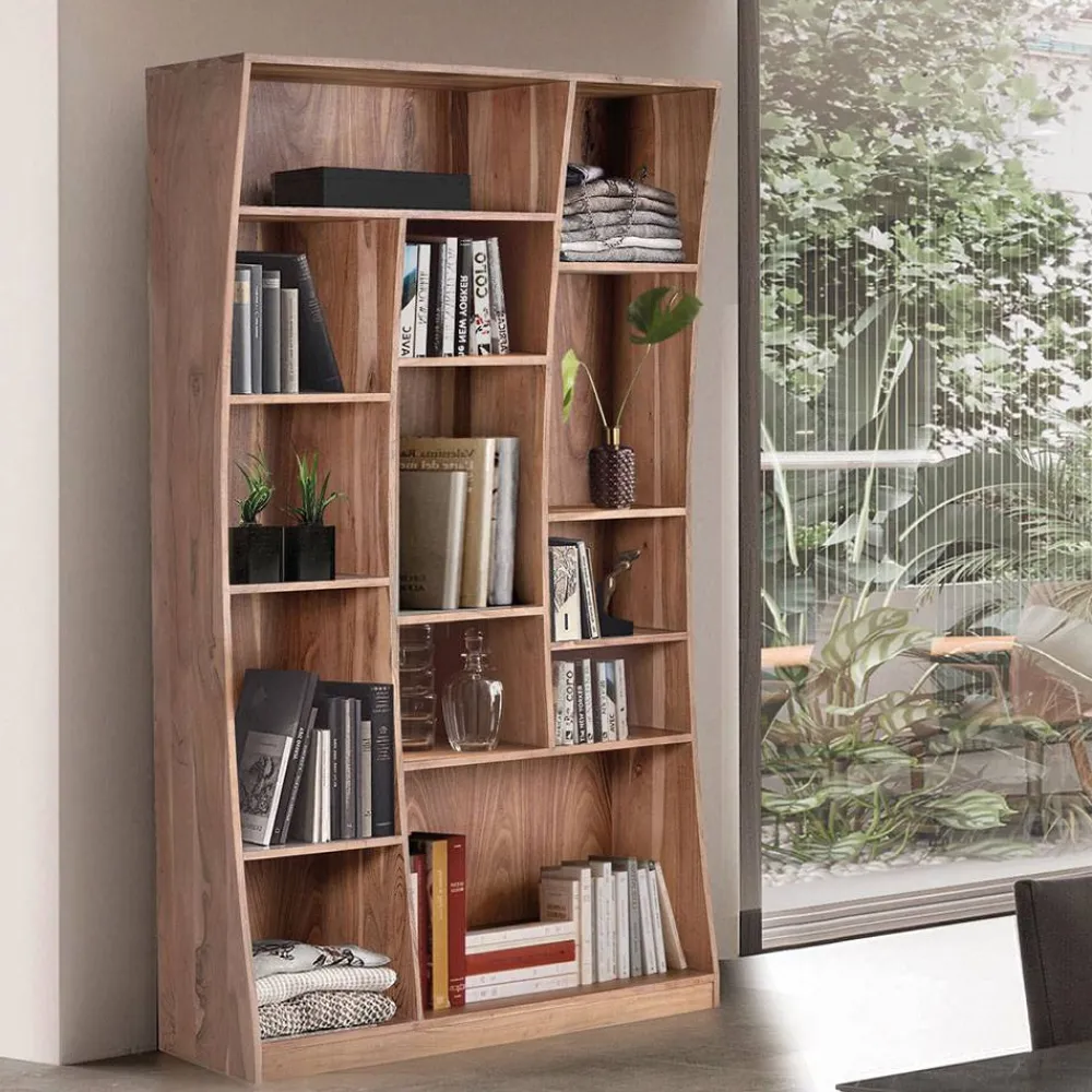 Wohnen Regale<Design Massivholz Bücherregal aus Akazie - Oxeda