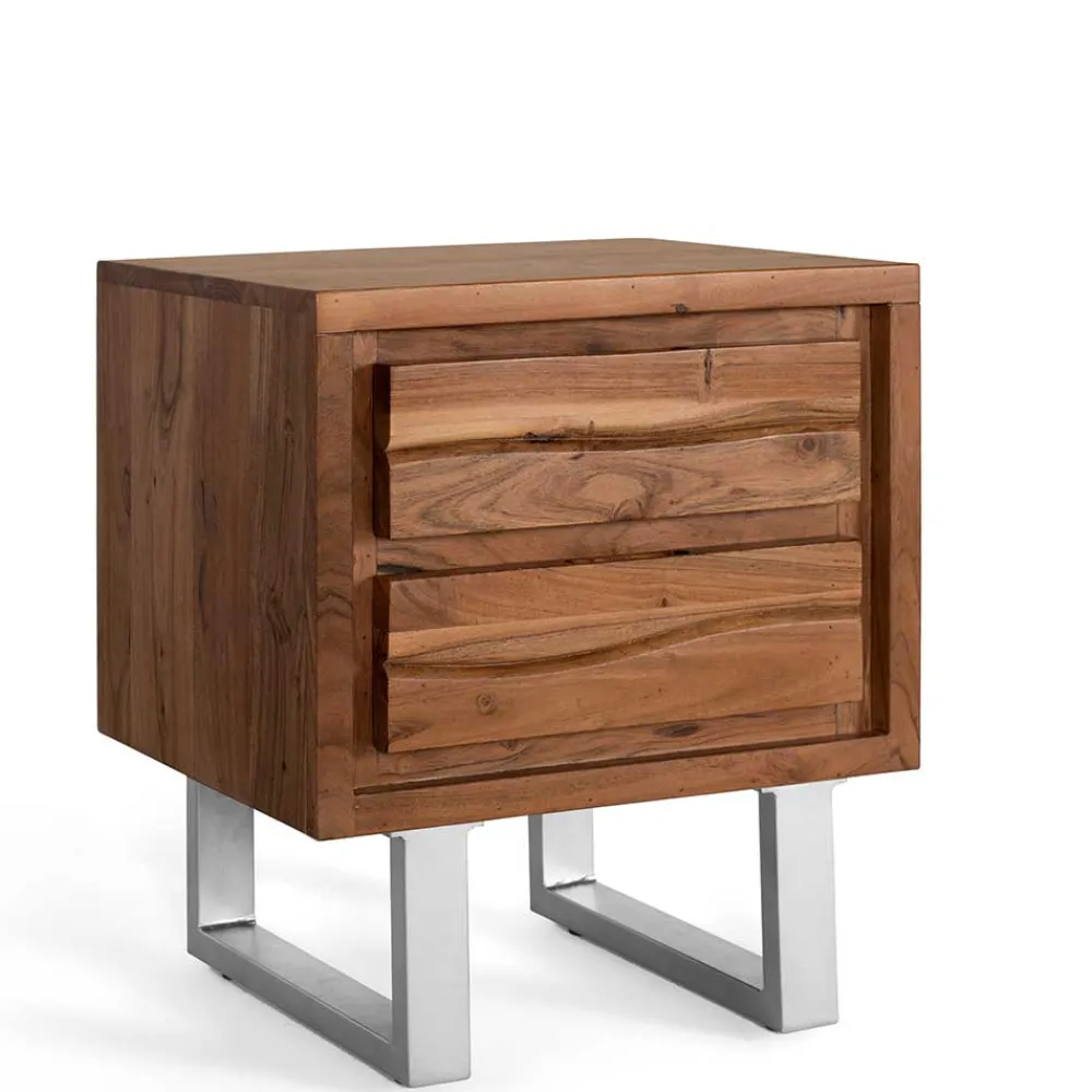 Wohnen Kommoden<Design Nachtkommode aus Akazienholz - Banjee