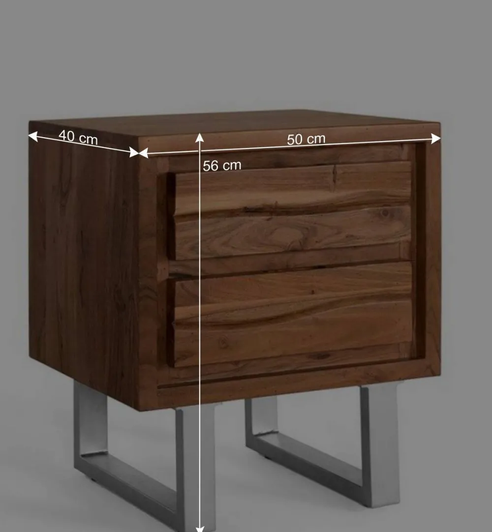 Wohnen Kommoden<Design Nachtkommode aus Akazienholz - Banjee