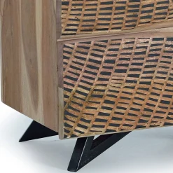 Wohnen Kommoden<Design Nachtkommode aus Massivholz - Merlan