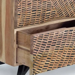 Wohnen Kommoden<Design Nachtkommode aus Massivholz - Merlan