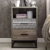 Wohnen Kommoden<Design Nachtkommode mit 62 cm Höhe - Drondo