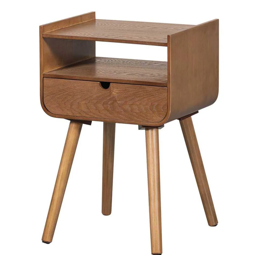 Wohnen Kommoden<Design Nachtkonsole im Holzlook Natur - Paytona