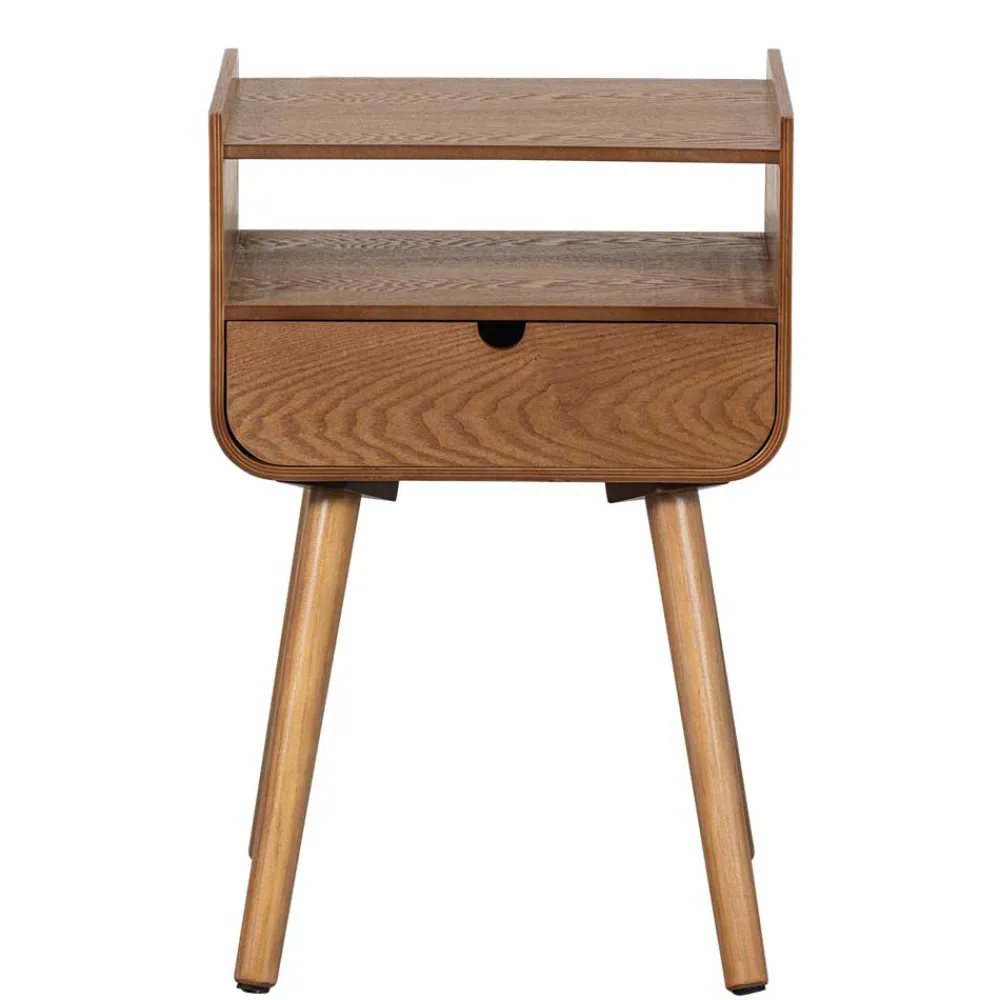 Wohnen Kommoden<Design Nachtkonsole im Holzlook Natur - Paytona