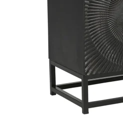 Wohnen Kommoden<Design Nachtschrank in Schwarz und Gold - Oglio