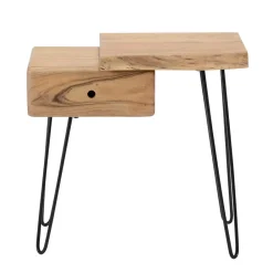 Wohnen Kommoden<Design Nachttisch für rechte Bettseite Nufreda mit Schublade