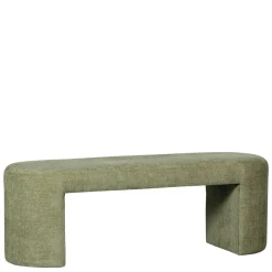 Wohnen Sitzbank<Design Polsterbank in Oliv Grün Chenille - Baverly